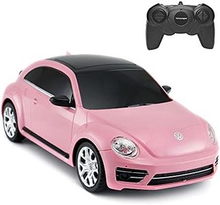 RASTAR – Voiture télécommandée Coccinelle Volkswagen échelle 1:24 pour enfant, rose