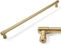 CABDM 1 Pack Appliance pulls 12 inch(305mm) Brushed Gold Cabinet Pulls Extra Long Satin Brass Cabinet Handles Kitchen Hardware for Cabinets and Drawer