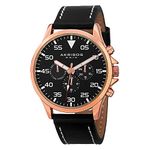 Akribos XXIV Men's AK773RGB Analog Display Swiss Quartz Black Watch