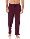 Amazon Essentials Men's Knit Pajama Pant, Burgundy, Large