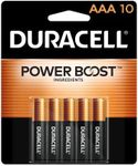 Duracell Coppertop AAA Batteries with Power Boost Ingredients, 10 Count Pack Triple A Battery with Long-lasting Power, Alkaline AAA Battery for Household and Office Devices