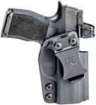 Rounded IWB Holster Fits: Springfield XD 4 in Holster - LH - Black Kydex - Concealment Express - American Made