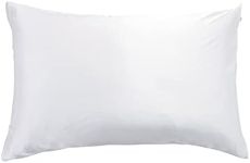 Gioia Casa Luxury Pillowcase - 100% Pure Mulberry Silk on Both Sides - Soft Anti Wrinkle, Hypoallergenic, Washable Bed Pillowcases - Premium Pillow Cover That Protects Your Hair and Skin - White