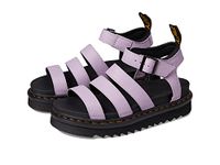 Dr. Martens Women's Blaire Fisherman Sandal, Lilac Pisa Leather, 8