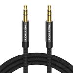 VENTION 3.5mm Aux Cable 3m Audio Cable Nylon Braided TRS Cord 3.5mm to 3.5mm Stereo Jack to Jack cable Headphone Male to Male Jack Aux Lead for Headset Car Speaker Soundbar PC Laptop and more