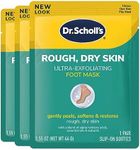 Dr Scholl's Rough, Dry Skin Ultra Exfoliating Foot Mask 3 Pack, Gently Peels and Softens, with Urea, Dead Skin Remover for Feet, Callus Remover, Essential Oils Soothe, Disposable Moisturizing Socks