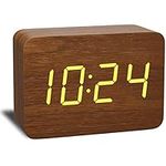 BIOMII Wooden Digital Alarm Clock E