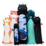 Mewaii Long Cat Plush Body Pillow, Cute Cat Plush Animals Kawaii Soft Plushies, Kitten Plush Pillow Doll Gift for Girls Boys (Starry Sky Cat 20 Inch)