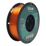 eSUN TPU-95A Filament 1.75mm, Flexible 3D Printer Filament TPU, Dimensional Accuracy +/- 0.05mm, 1KG Spool (2.2 LBS) 3D Printing Filament for 3D Printers, Transparent Orange