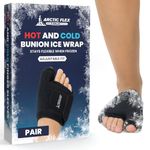 Arctic Flex Foot Ice Pack (Pair) Toe Wrap for Bunion, Plantar Fasciitis, Hallux Valgus, Gout, Swelling & Injuries - Cold & Heat Gel Therapy for Joint Pain Relief & Feet Recovery - Reusable Compression