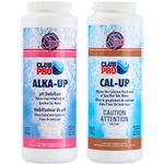 Club Pro | 2 Pack | (1) Alka-Up 750g | (1) Cal-Up 700g | Raises Alkalinity & Raises Calcium in Hot Tub & Spa | Can Be Used with Other Hot Tub Chemicals & Hot Tub Accessories | (2 Pack)