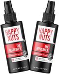 Happy Nuts The Refresher Men's Ball Deodorant Spray - Cooling, Toning, Deodorizing Body Spritz - Clean Ingredients, Ideal for Post-Trimming, Shaving & Cleansing - Groin Deodorant Spray (2 Pack)