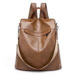 Estwell Women Anti-theft Backpack Handbag Ladies Rucksack Fashion PU Leather Shoulder Bag Waterproof Travel Daypack Casual School Bag