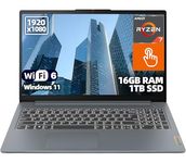Lenovo IdeaPad Slim 3 15.6" FHD IPS Touchscreen Laptop, AMD Ryzen 7 5825U, 16GB DDR4 RAM, 1TB SSD, Windows 11 Home, Wi-Fi 6, USB-C, HDMI, Lightweight Student and Business Laptop