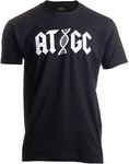 ATGC | Funny Chemistry Chemist Biology Science Teacher for Men Women DNA T-Shirt-(Adult,L) Black