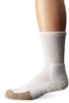 thorlos Unisex TX Max Cushion Tennis Crew Socks, White, Large