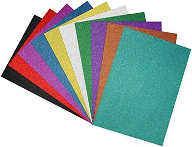 Belle Vous Papel Adhesivo Manualidades con Purpurina (Pack de 30) Cartulinas A4 Colores Variados - Hojas con Adhesivo para Carteles, Envolver Regalos, Decorar Fiestas y Álbumes de Recorte