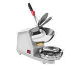 HEBEZON Electric Shaved Ice Machine 1Pcs Electric Steel Blades Ice Crusher Shaver Snow Cone Maker Machine 187lbs/hr for Home and Commercial Use.