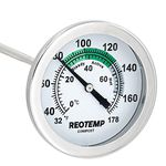 REOTEMP Soil & Compost Thermometer, 30 cm Stem, with Digital Composting Guide, 0 to 178 Celsius and Fahrenheit