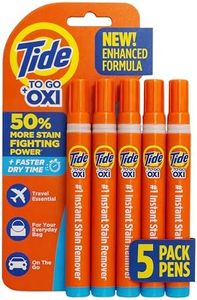 Tide Stain Remover for Clothes, Tide To Go Pen, Instant Stain & Spot Remover for Clothes, Travel & Pocket Size, 5 Count (Pack of 1)