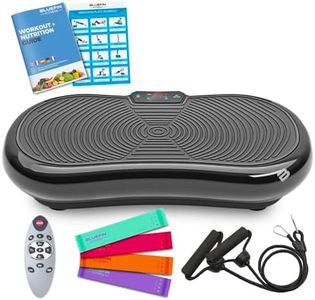 Bluefin Fitness Ultra Slim Power Vibrationsplatte | Innovativer Vibro Shaper | 5 Programme + 180 Stufen | Ganzkörpertraining | Geräuscharmes Heimfitnessgerät | Einfach zu verstauen | Kompaktes Design
