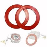 JkorkM Pair of Viton Gaskets for Freightliner 1/4 Turn Fuel Caps 03-37017-000 03-37017-002 0337017000 0337017002 3 1/2” Diameter 2-Pack Fuel Tank Cap Gasket O-Rings