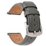 Fullmosa Watch Strap 22mm,Quick Release Leather Watch Strap 22mm,Watch Replacement Strap for Men/Women,Wrist Band 22mm