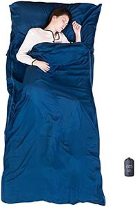 100% Silk Sleep Sack with All Around Zippers, 87”x43” Large Sleeping Sheets for Hotels, Travel & Camping, Multifunctional Travel Sheets (Unzipped:87”x87”) for Adults, Lightweight, All Season