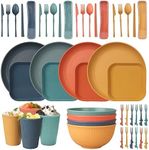 48 Pcs Dinnerware Sets, Unbreakable