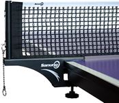 Sanung S405 Thickened Table Tennis Net and Post Set, Professional Foldable High Duty Ping Pong Screw on Clamp Net with Stable Base for Standard Table, Easy to Carry Install