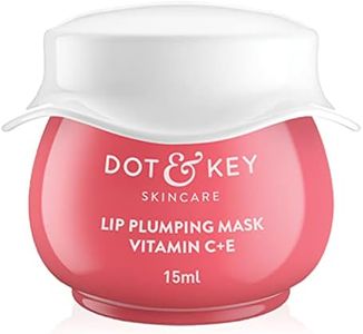 Dot & Key Lip Plumping Sleeping Mask Vitamin C + E | Lip Balm for Women | Lipbalm for Men | Tinted Lip Balm for Dry Lips | 15ml