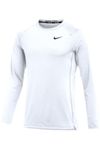 Nike Mens Pro Slim Long Sleeve Training Top, White, Large