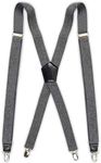 Dockers Men's Textured Solid Suspender, Gray, One Size