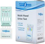 Prime Screen Multi-Panel Urine Test - Testing for THC, Nicotine (COT), Alcohol Test (EtG) -[5 Pack]