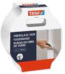 tesa Fibreglass Tape - Repair Tape Made of Glass Fibre for Repairing, Sealing and Masking - for Rough and Smooth Surfaces - Tear-Resistant - 20 m x 50 mm