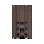 Roof Tile Vent for Marley Ludlow Plus/Redland 49 / Sandtoft Standard Pattern with Flexi Pipe Adaptor (Brown - Sanded)