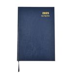 Arpan 2025 Diary A5 One Day to a Page Diary with Full Page of Saturday & Sunday Hardback Cover (Blue - 2025)