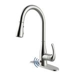 BioBidet, Brushed Nickel Flow Motion Sensor Kitchen Faucet