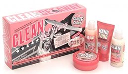 Soap And Glory Clean Getaway Gift Set 4 Mini Best Sellers Inc Hand Food