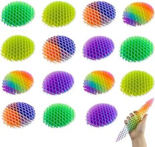 15 Packs Fidget Worm Toy, Worm Fidget Toy, Cute Worm Shaped Ornament, Resistance Fidget Toys Adults Stress Anxiety Relief Toys, Christmas Birthday Classroom Students Gift