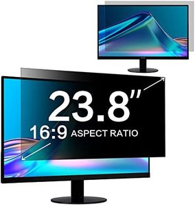 23.8 Inch Computer Privacy Screen Filter for 16:9 Widescreen Computer Monitor 20.75"x11.68" - Computer Screen Privacy 23.8 inch and Anti Blue Light Anti Glare Protector