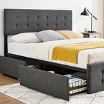 Queen Bed Frame with 4 Storage Draw