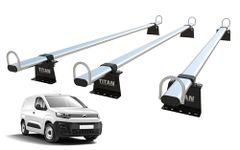 TITAN VAN ROOF RACKS & ACCESSORIES TITAN WorkReady Van Roof Rack 3 Bars - For CITROEN BERLINGO Van Mk3 (2018-onward)