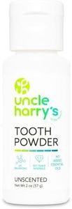 Uncle Harry's Unscented Tooth Powder | Alkalizing All Natural Enamel Support for Sensitive Teeth | No Essential Oils | Powder Toothpaste for Gum Health & Fresh Breath (2 oz)