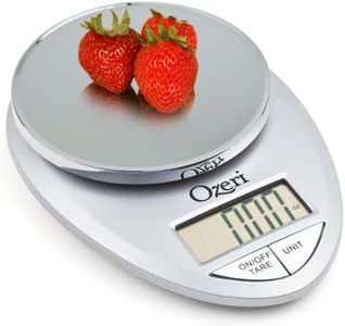 Ozeri Pro Digital Kitchen Food Scale, 1g to 12 lbs Capacity, in Elegant Chrome