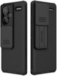 for Xiaomi redmi Note 13 Pro Plus 5G Case, Nillkin Slim case Protective Cover with Camera Protector Hard PC TPU Thin Anti-Scratch Phone Case for Redmi Note 13 pro+ Plus 5G (Note13 Pro Plus Black)