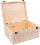 Extra Large Natural Pine Wood Box, 