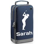 Personalised Golf Shoe Bag Golf Design Personalised Golf Shoe Bag Gifts Golf Shoe Bag Personalised with Name Presents Personalised Golf Personalised Golf Bag Golfing Kit Custom Sports Bags Navy Bag