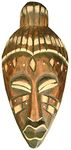 Handcraft Bali Wooden Mask, 20 cm - Handmade Wall Hanging Home Decor Sculpture