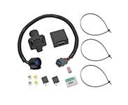 Tekonsha 118253 7-Way Tow Harness Wiring Package with Circuit Protected ModuLite HD Module, black